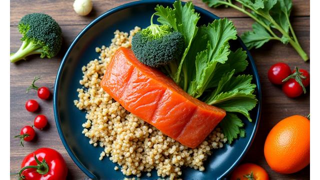 Healthy meal combating inflammation